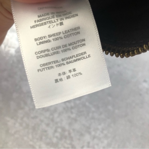 Madewell Small Zip Pouch in Metallic Leather NEW - Picture 7 of 9